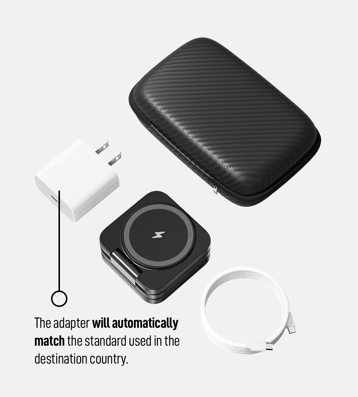 KUXIU X55 三合一可折疊磁性無線充電器和支架