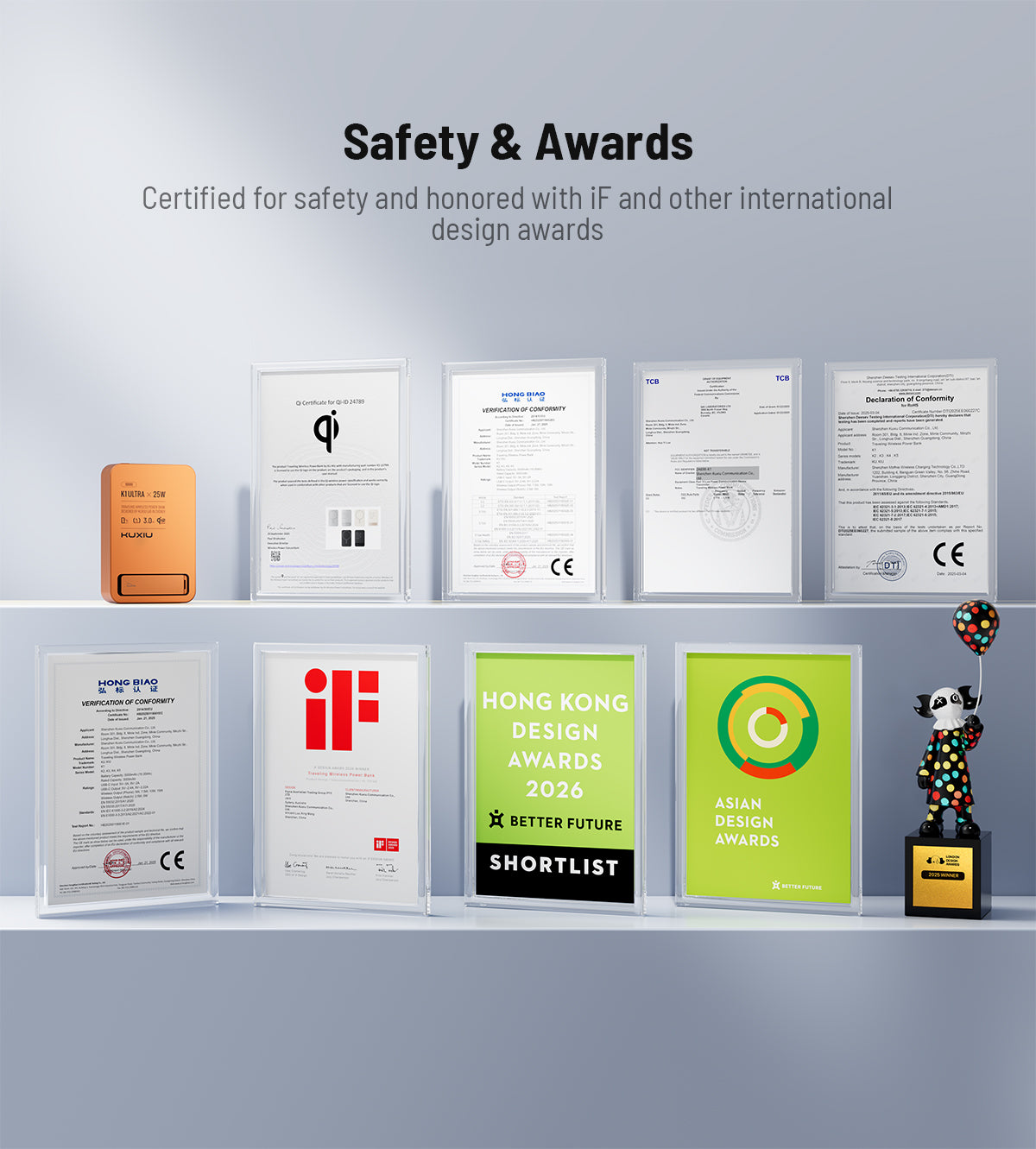 KUXIU K1 Ultra 10000mAh 25W 快速充電 3合1 MagSafe 無線行動電源 - 宇宙橙