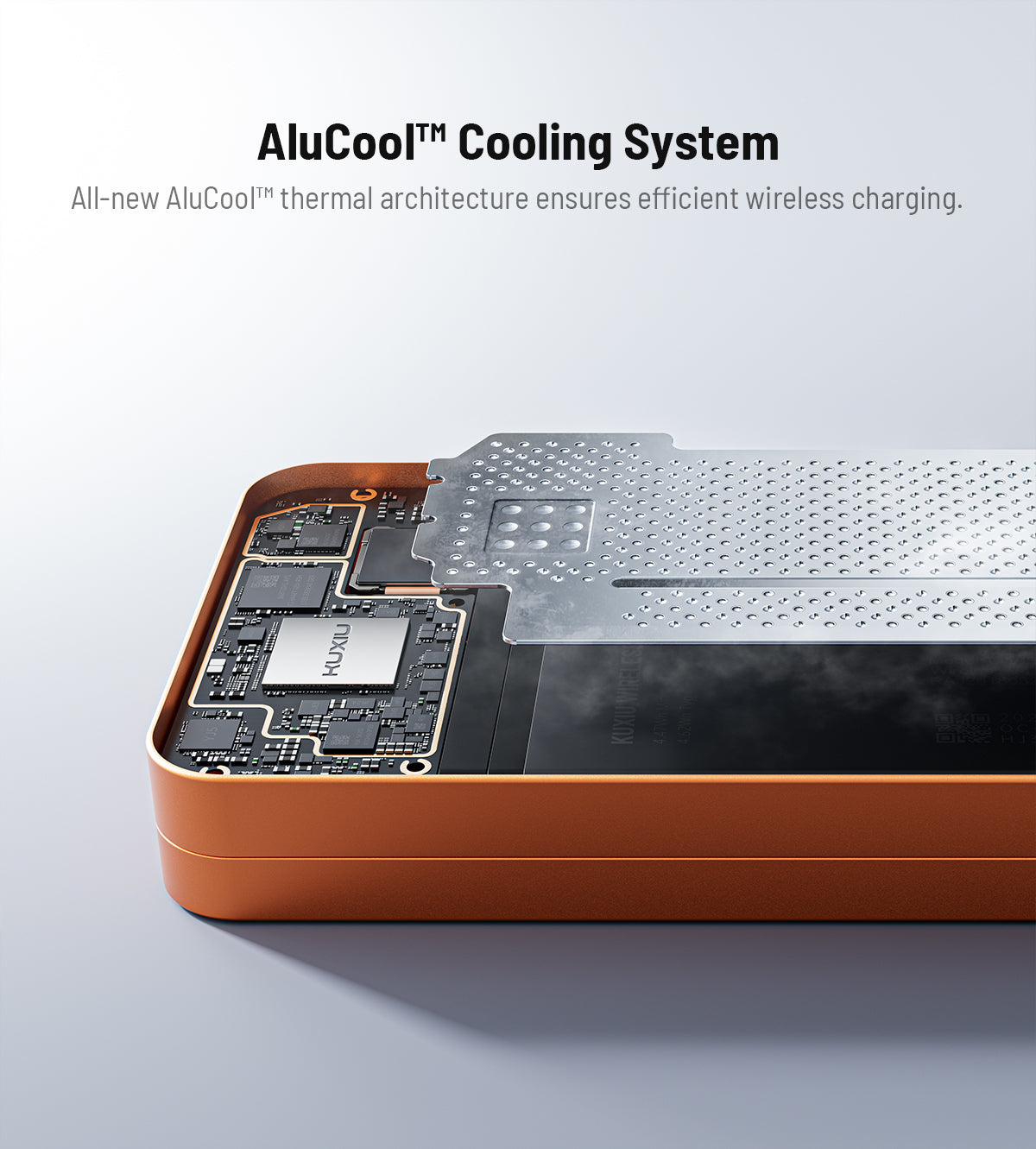 KUXIU K1 Ultra 10000mAh 25W 快速充電 3合1 MagSafe 無線行動電源 - 宇宙橙