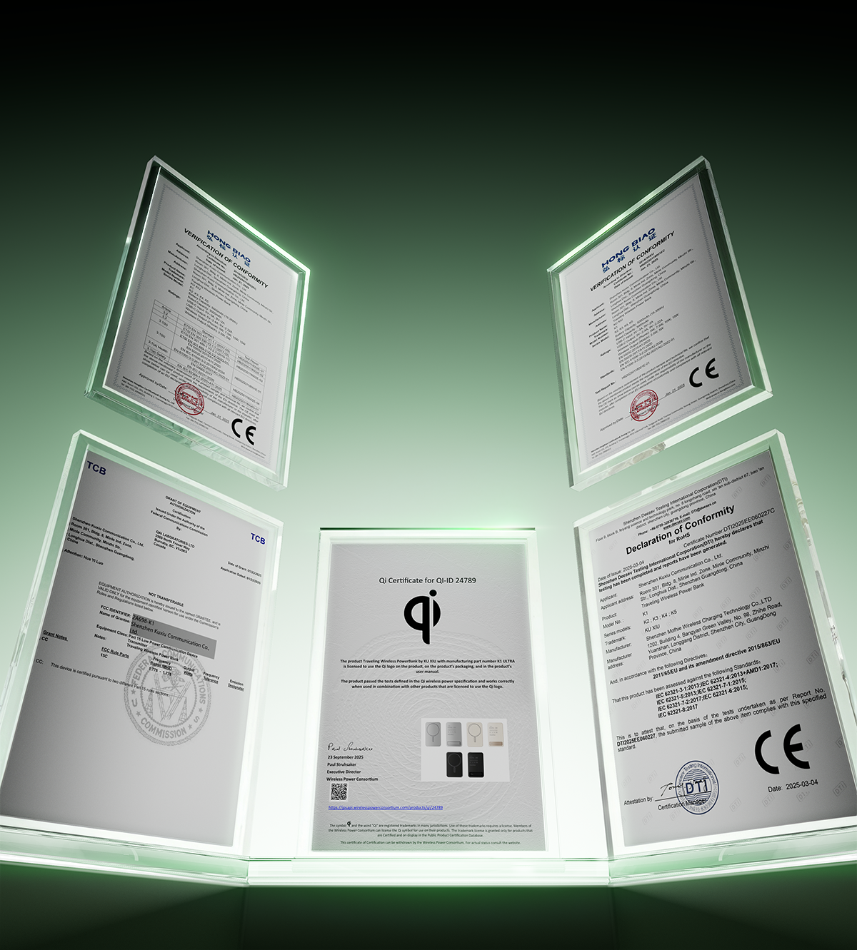 KUXIU K1 Ultra Qi2.2 25W Rychlonabíjecí 3v1 MagSafe Bezdrátová Powerbanka – Černá