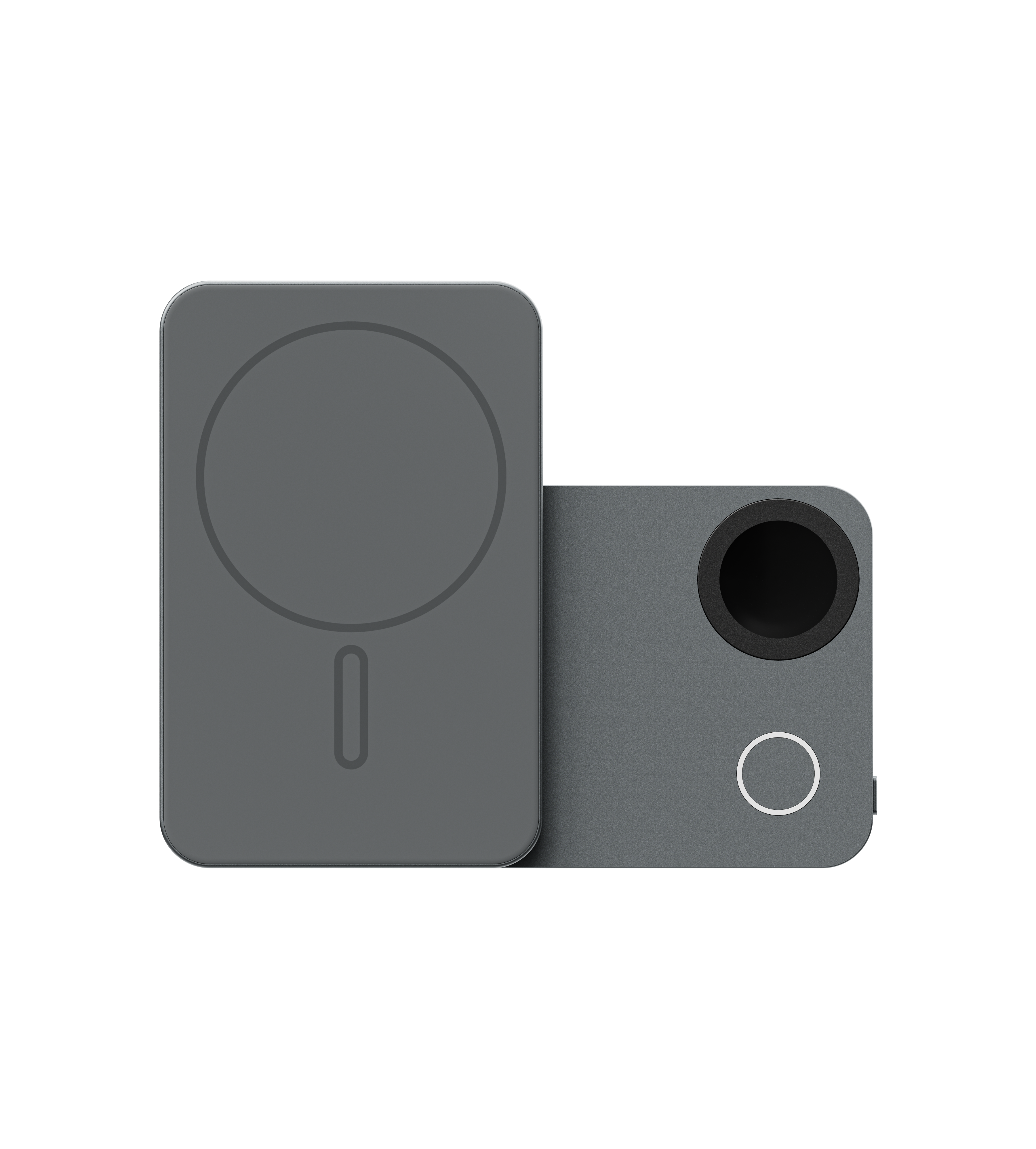 KUXIU K2 Power Bank 3-en-1 MagSafe con carga rápida Qi2 de 15W - Gris