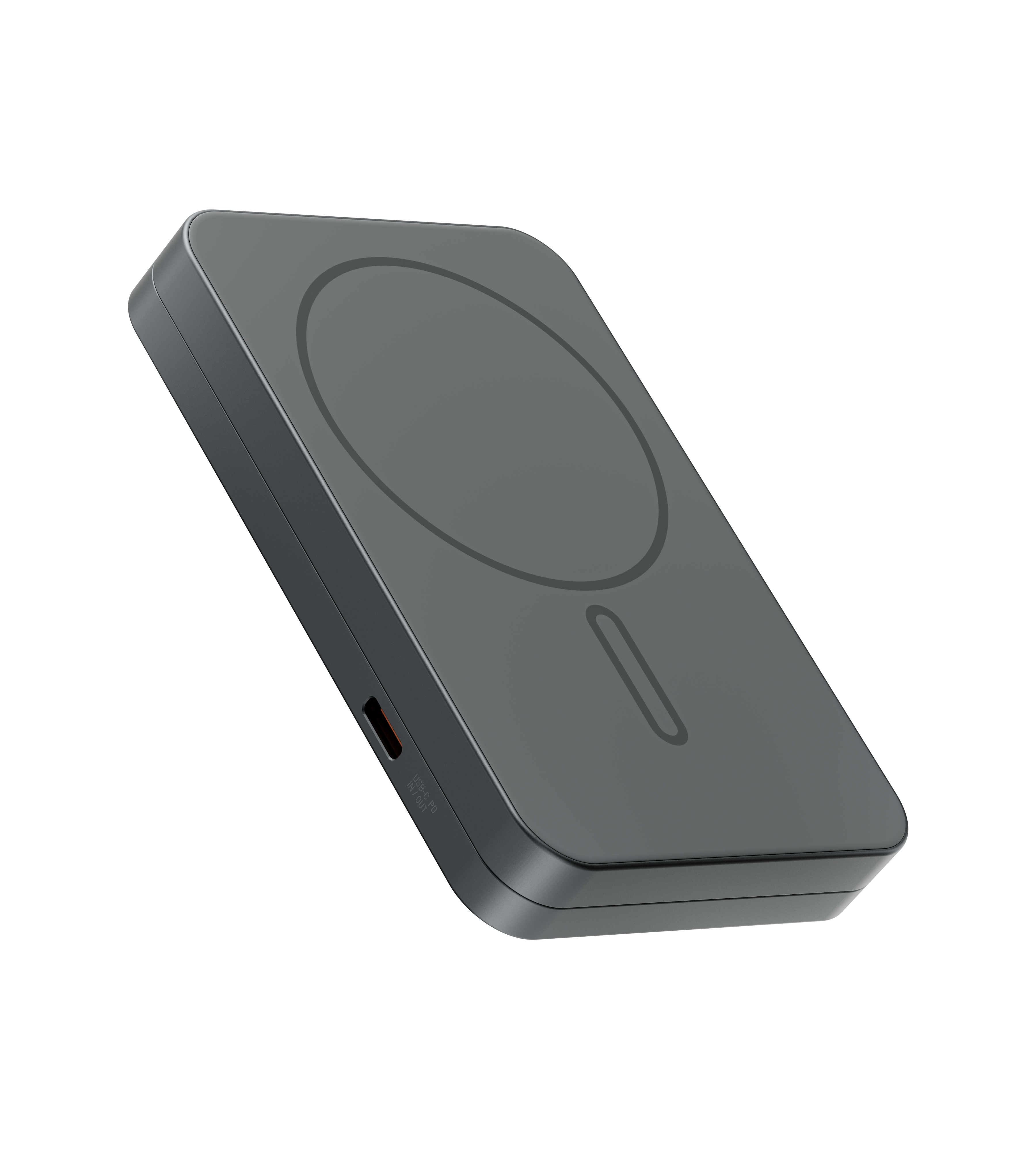 KUXIU K2 Power Bank 3-en-1 MagSafe con carga rápida Qi2 de 15W - Gris