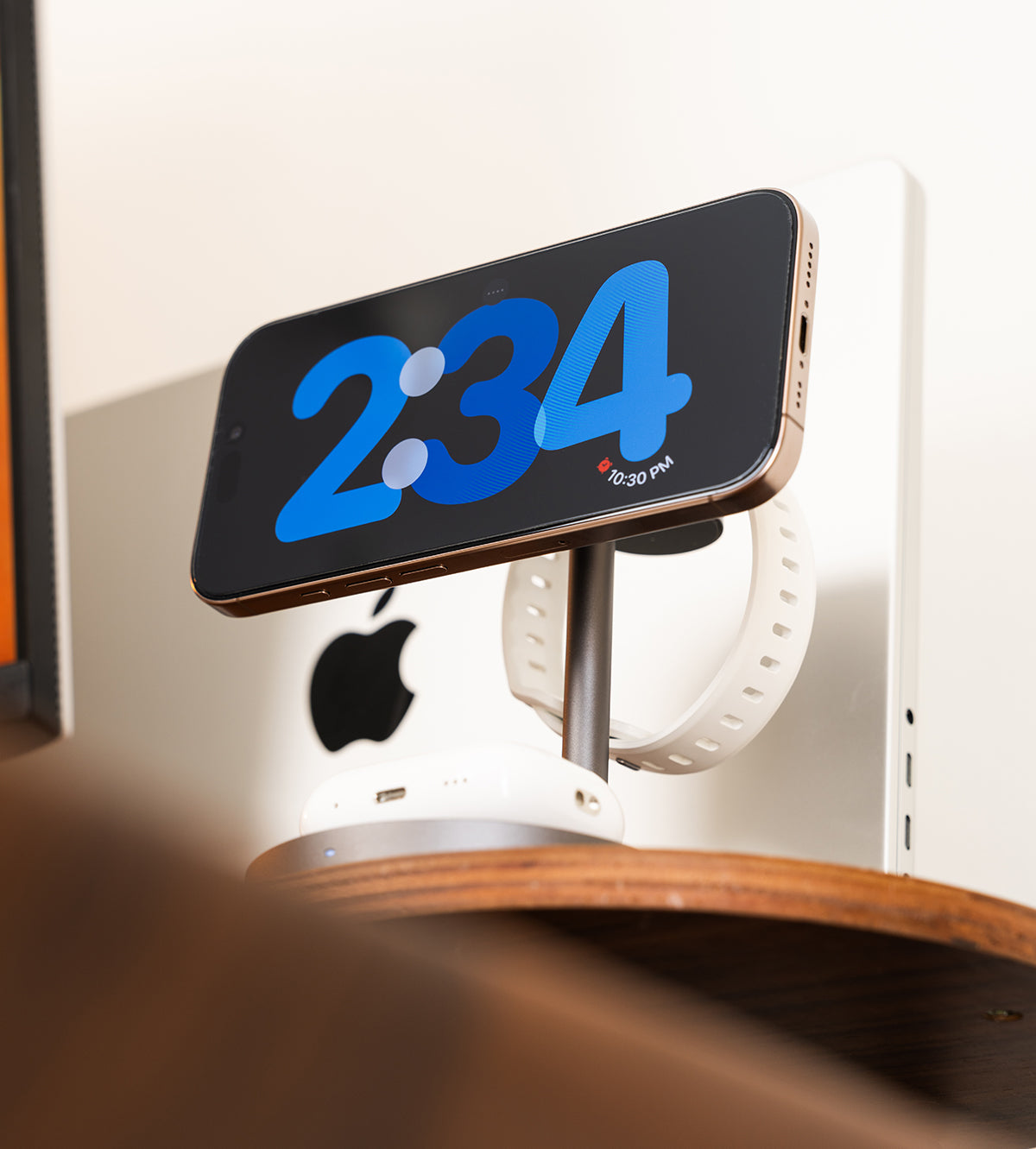 Supporto di Ricarica Wireless Magnetico 3-in-1 Creativo KUXIU Qi2 a 3 Punti - Finitura in Legno