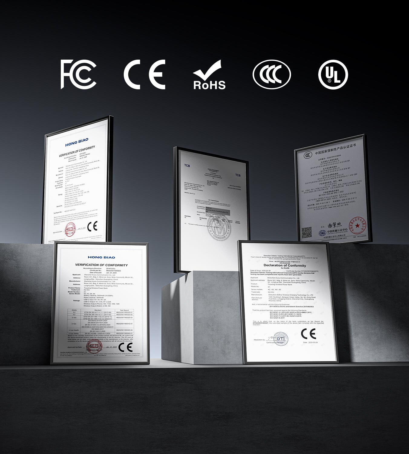 KUXIU K1 15W Fast Charging 3-in-1 MagSafe Wireless Power Bank - 10000mAh · Gray