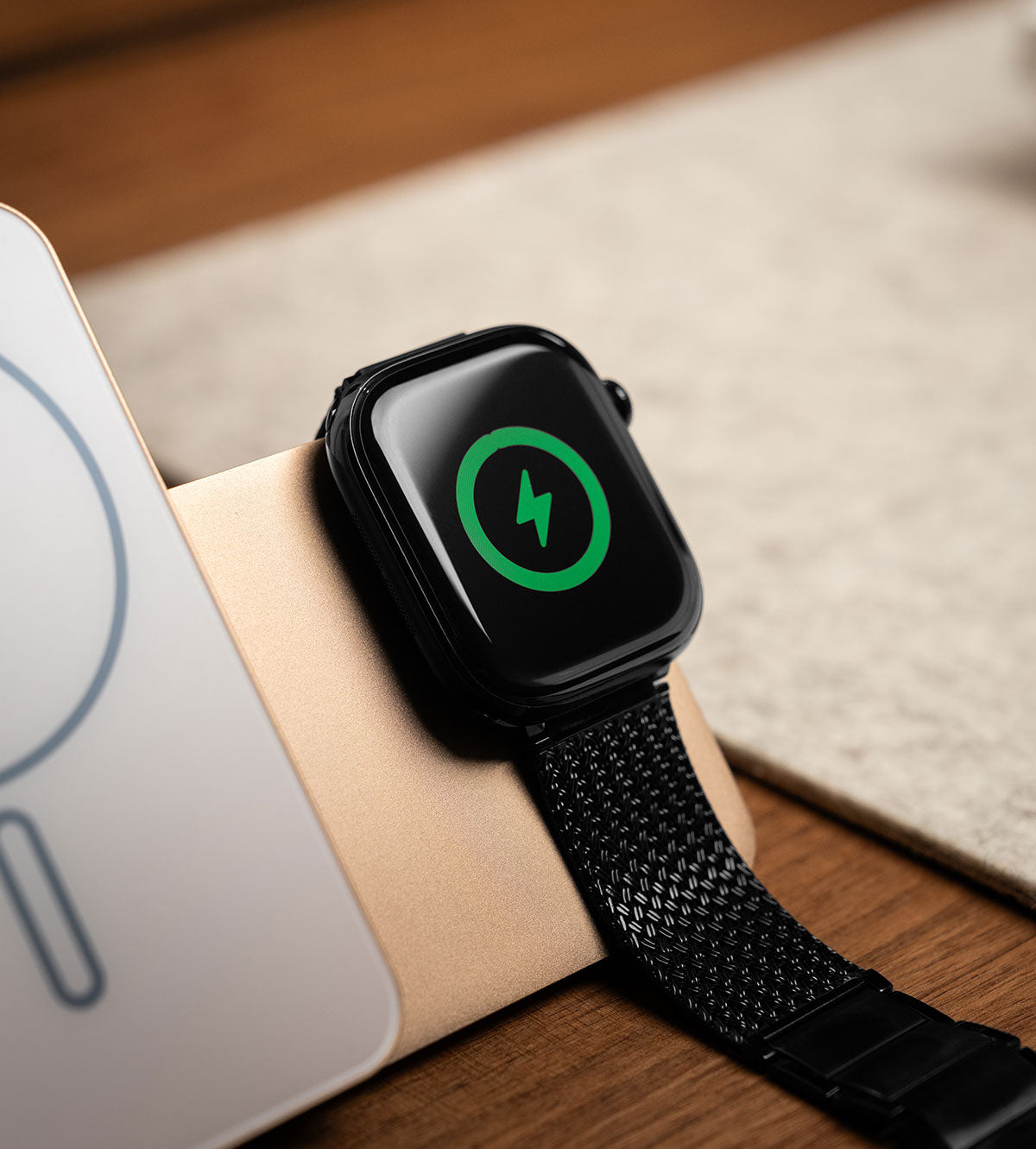 KUXIU K1 15W Fast Charging 3-in-1 MagSafe Wireless Power Bank - 5000mAh - Desert Titanium