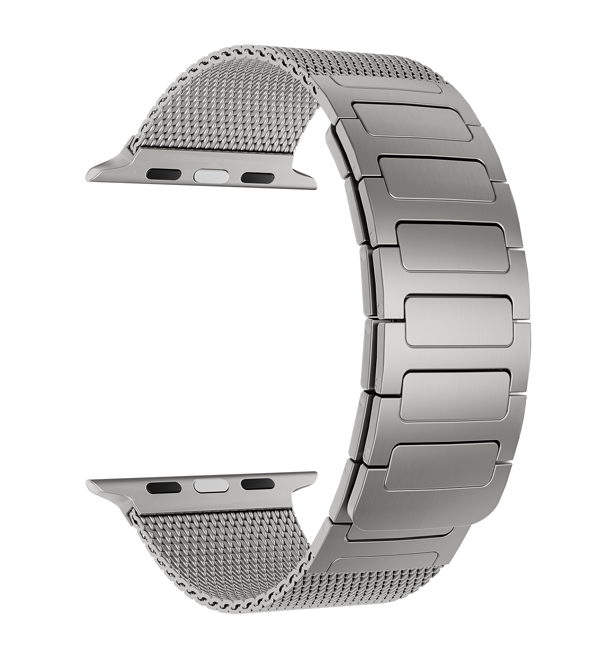 KUXIU Schwarz Edelstahl Magnetisches Apple Watch Armband