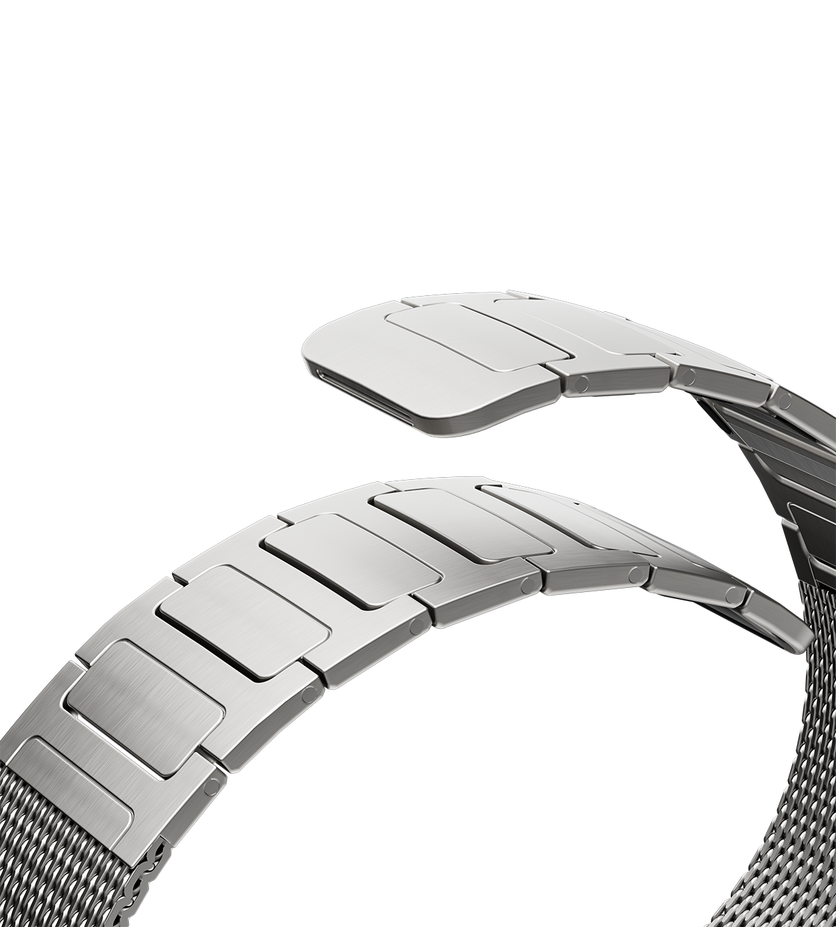 KUXIU Schwarz Edelstahl Magnetisches Apple Watch Armband
