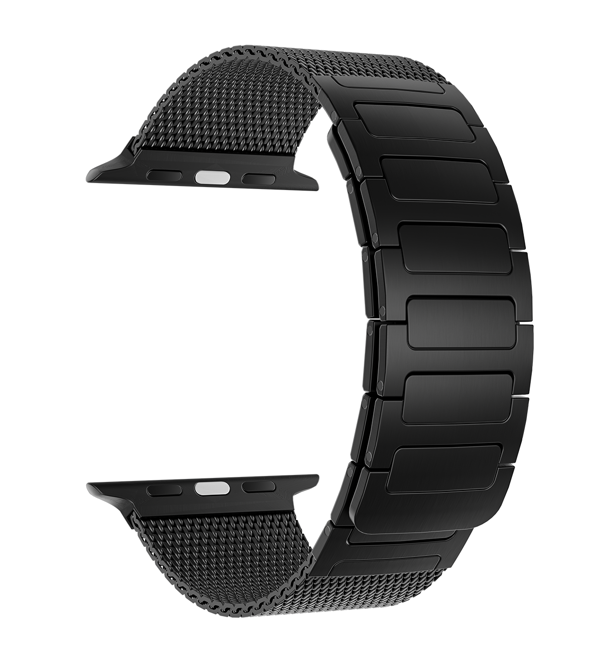 KUXIU Schwarz Edelstahl Magnetisches Apple Watch Armband