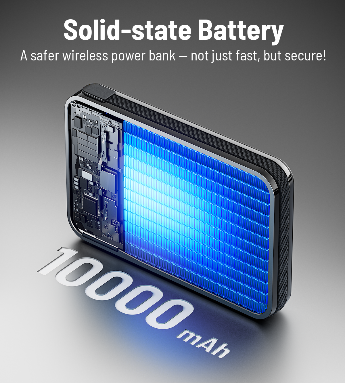 KUXIU S3 Qi2.2 25W 10000mAh MagSafe Solid-State Power Bank