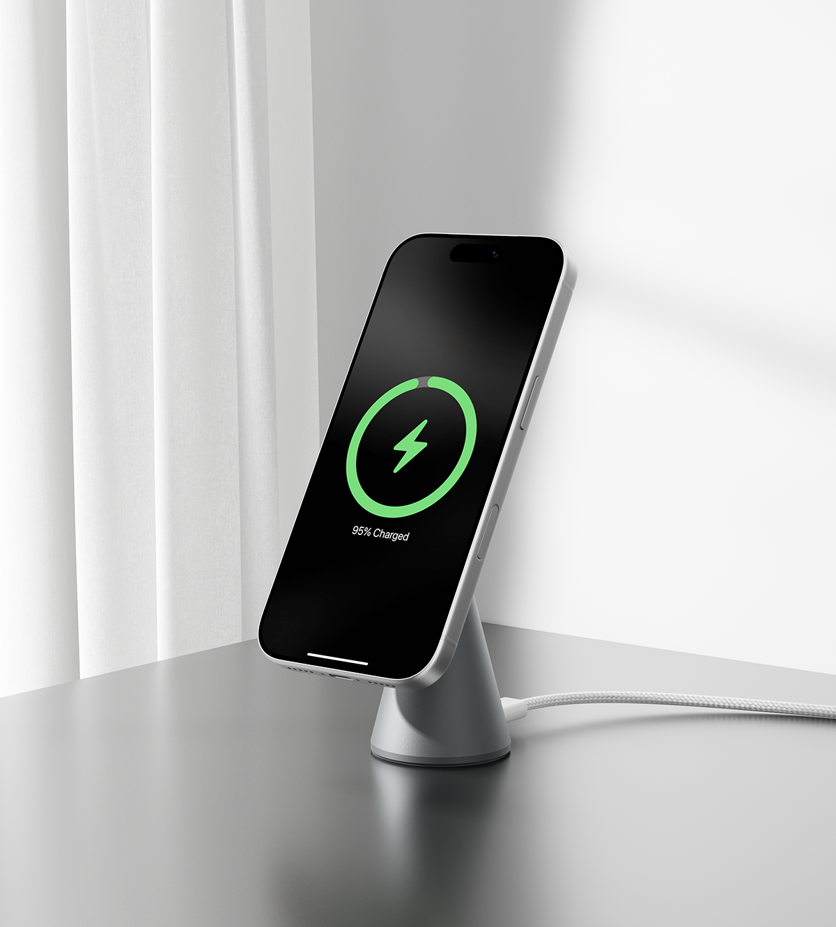 KUXIU X1 Turbo 25W MagSafe Foldable Wireless Charging Stand - Gray