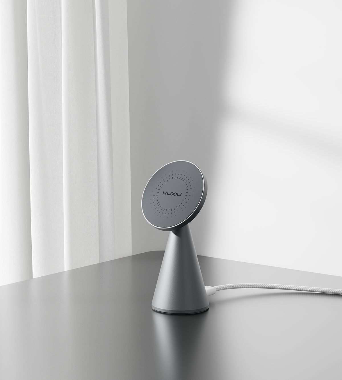 KUXIU X1 Turbo 25W MagSafe Foldable Wireless Charging Stand - Gray