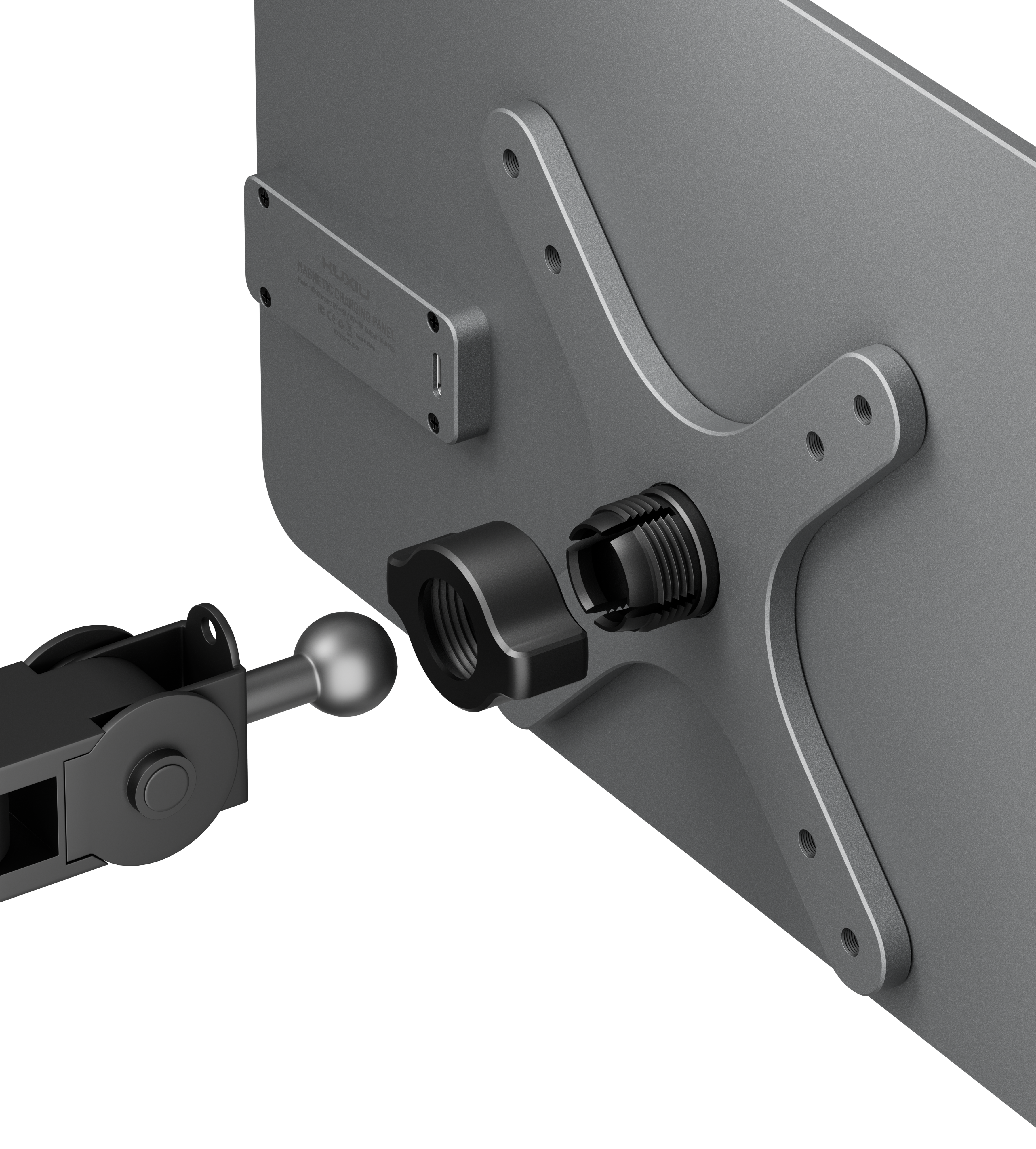 KUXIU VS02 Magnetic Charging Panel for iPad – VESA & Ball Mount