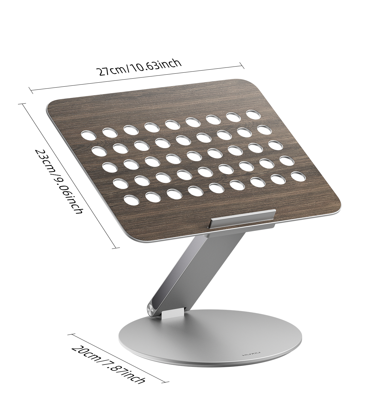 KUXIU X53 Hub Multifunctional Laptop Stand - Wood Grain