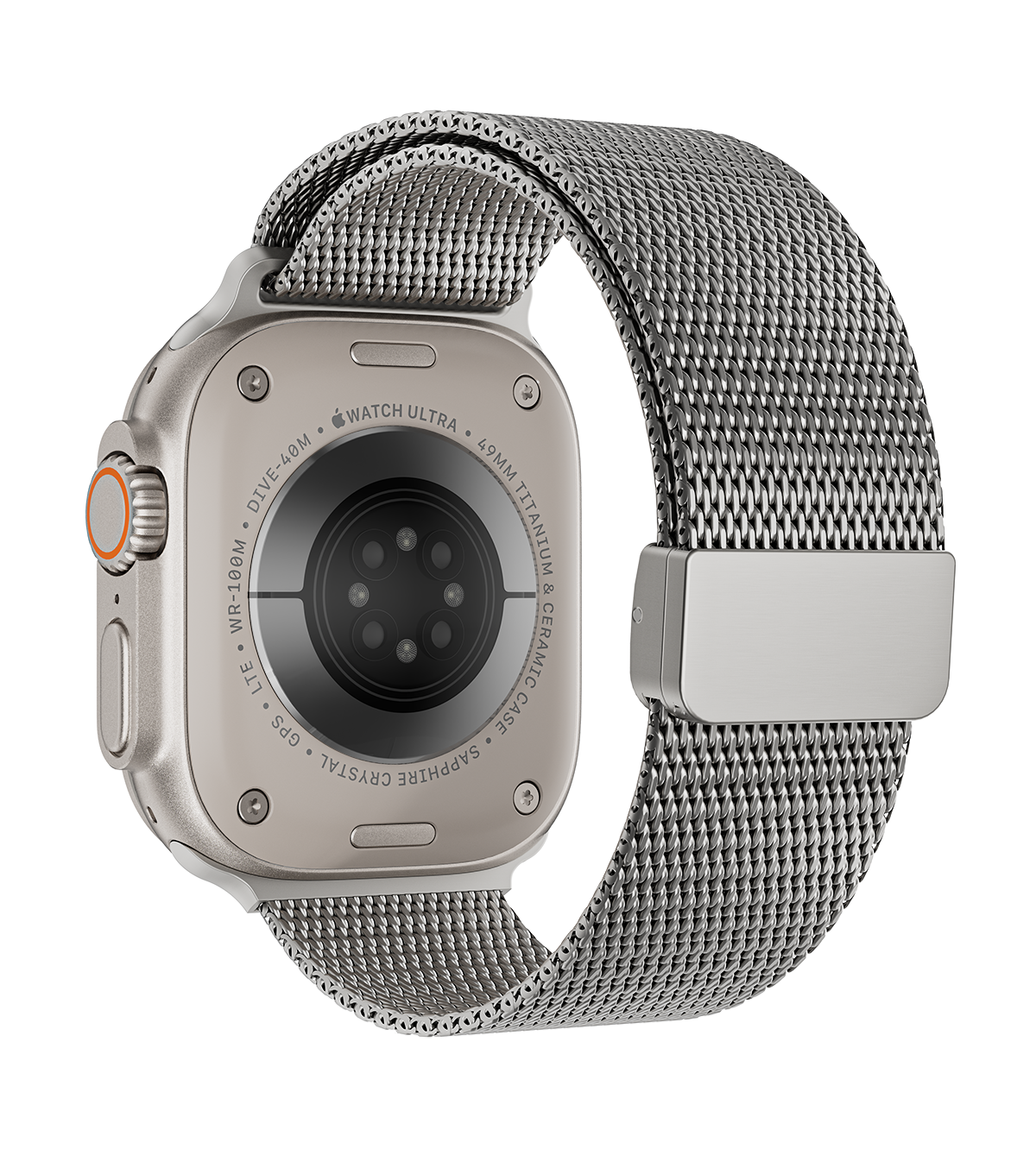 KUXIU Titanium Silk Magnetic Band for Apple Watch - Titanium