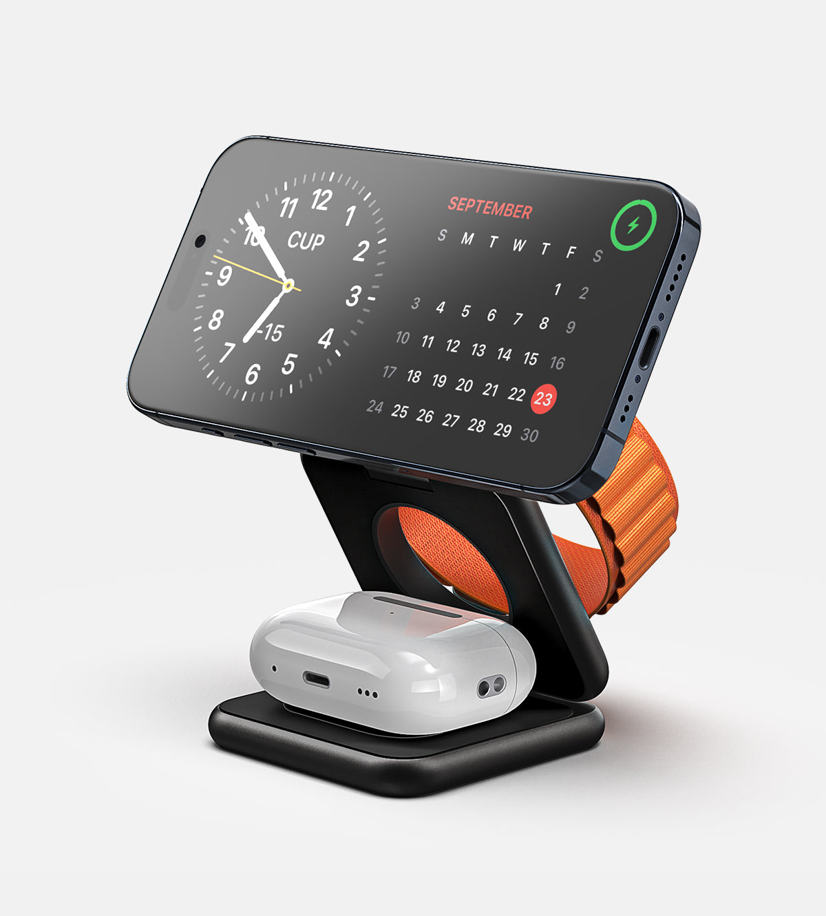 Immagine di KUXIU X40 3-in-1 foldable magnetic wireless charger & stand Kit