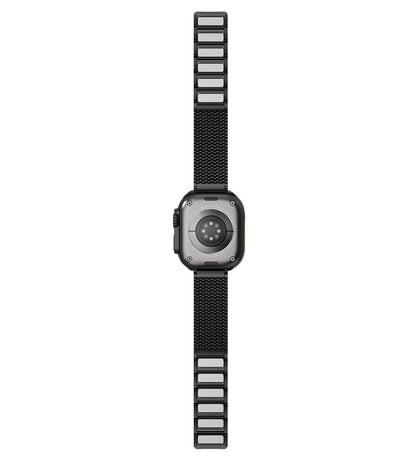 KUXIU Black Stainless Steel Magnetic Apple Watch Band