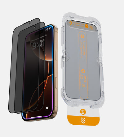 KUXIU iPhone 16 2.5D Displayschutzfolie aus gehärtetem Glas [2+2 Pack]