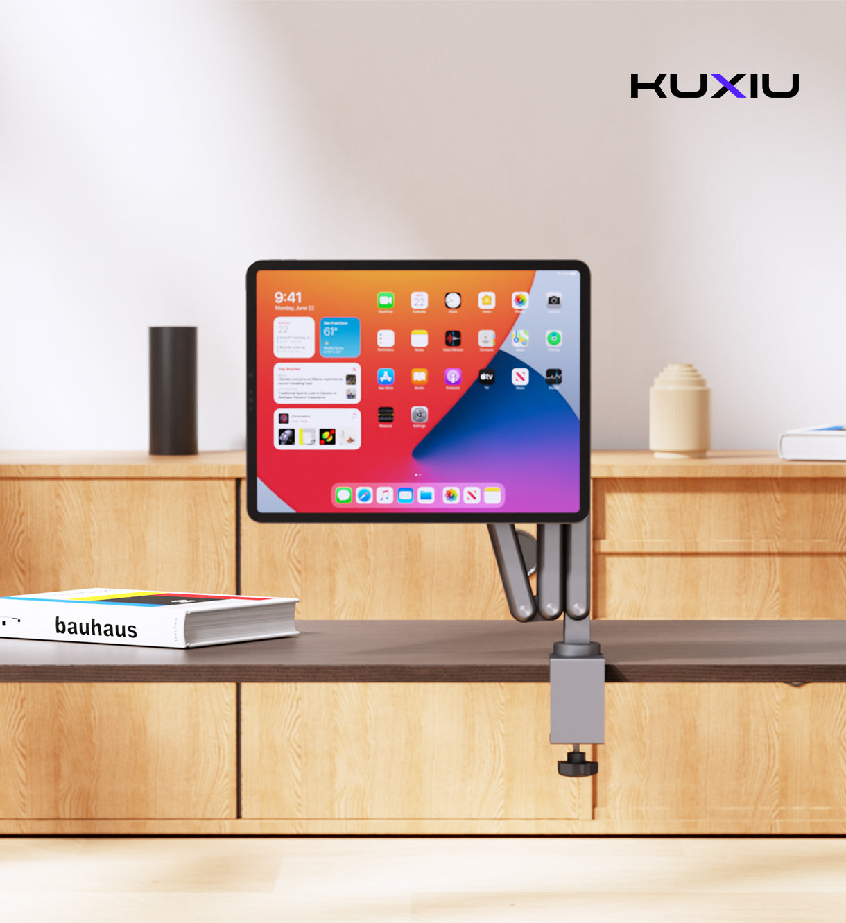 KUXIU X36 (Argento) supporto magnetico pieghevole per iPad