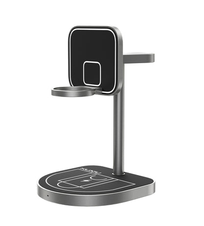 KUXIU 3-Point Power Kreativní 3v1 MagSafe Nabíjecí Stojan - Černá