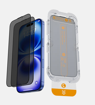 KUXIU iPhone 16 2.5D Displayschutzfolie aus gehärtetem Glas [2+2 Pack]