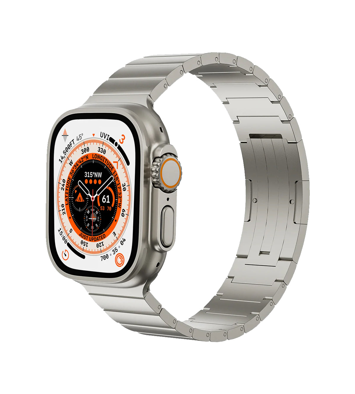 KUXIU Czysta obrączka tytanowa do Apple Watch