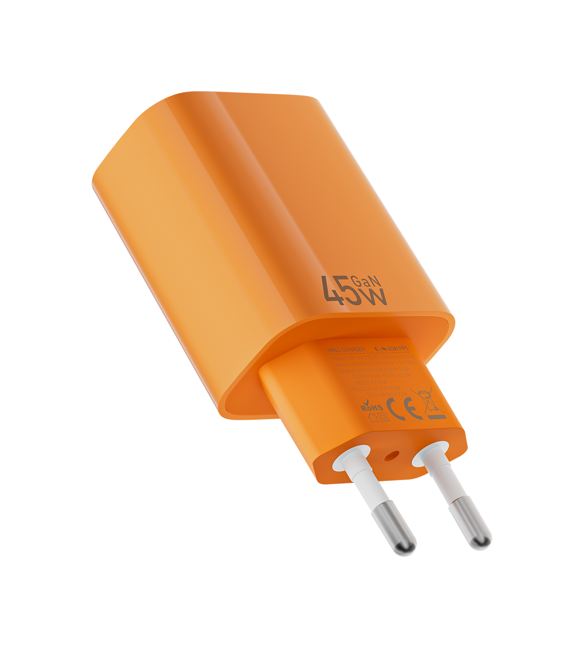 KUXIU 45W GaN Power Adapter (EU Plug) – Orange