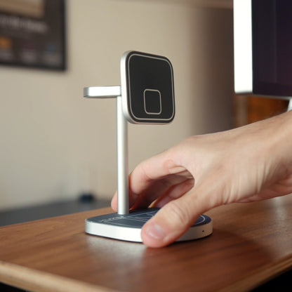 KUXIU 3-Point Power Kreativní 3v1 MagSafe Nabíjecí Stojan - Černá