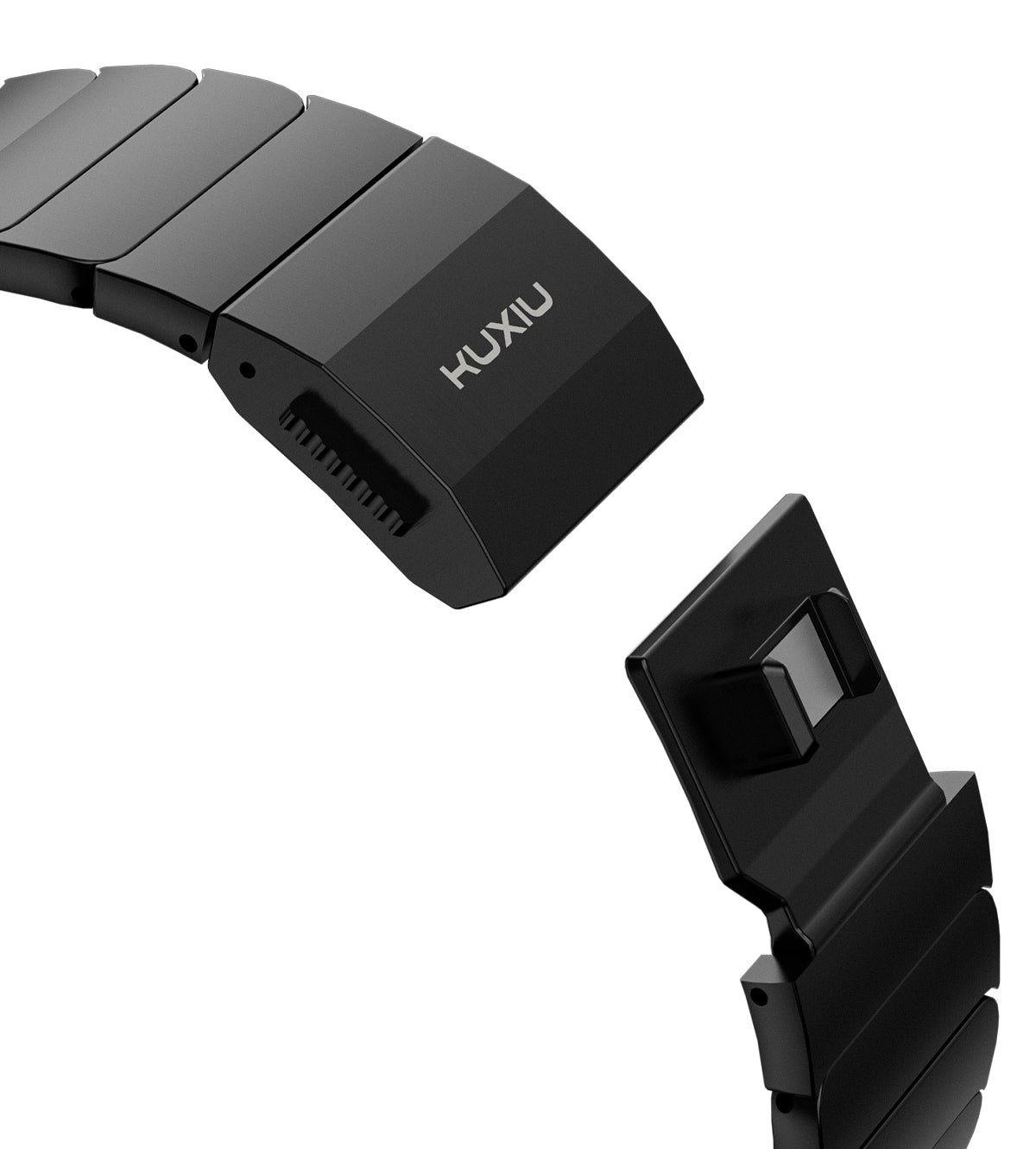 KUXIU Black Titanium Magnetic Apple Watch Band