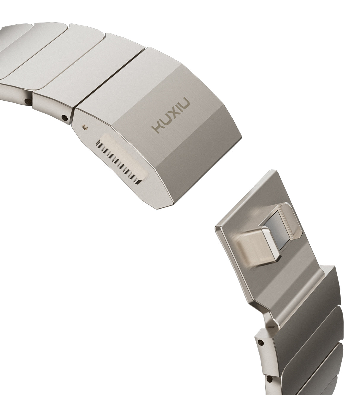 KUXIU Natural Titanium Magnetic Apple Watch Band