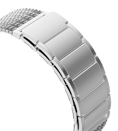 KUXIU Přírodní nerezová ocelová magnetická páska na Apple Watch