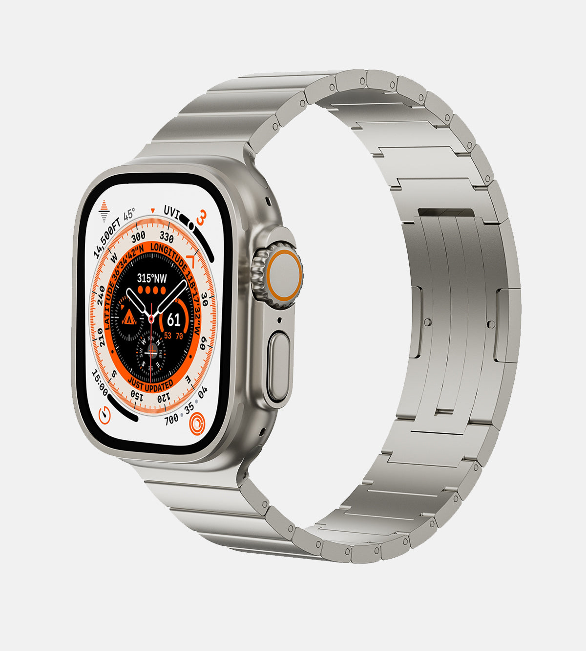 KUXIU Anello in Titanio Puro per Apple Watch