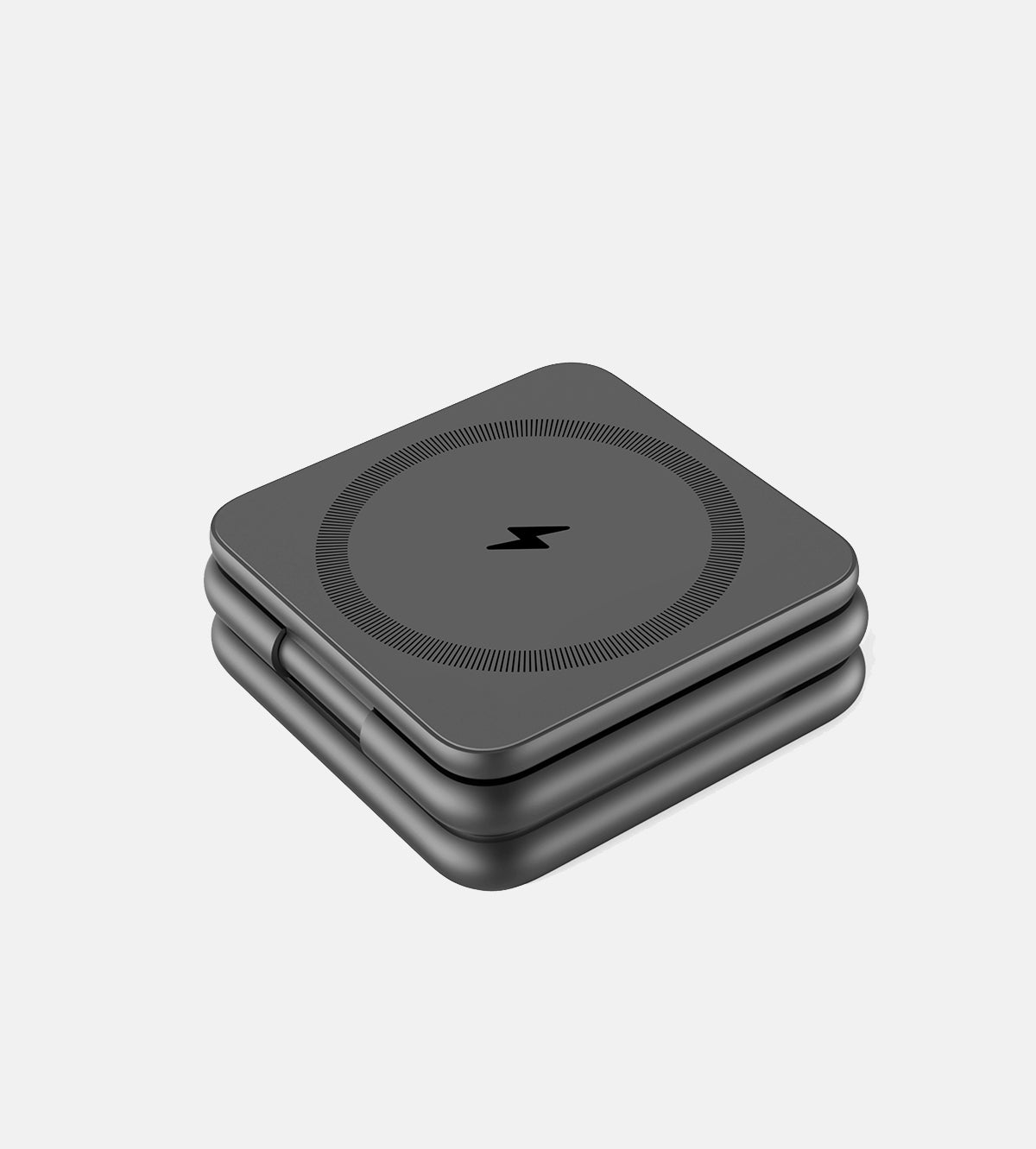 KUXIU X40 3-in-1 Foldable Magnetic Wireless Charging Station - Gray