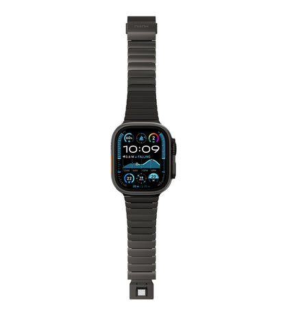 KUXIU Gray Titanium Magnetic Apple Watch Band