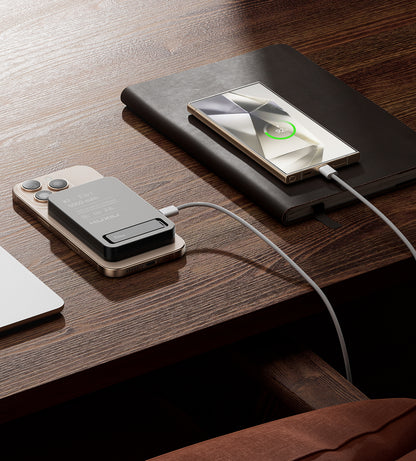 KUXIU K1 15W Fast Charging 3-in-1 MagSafe Wireless Power Bank - Black