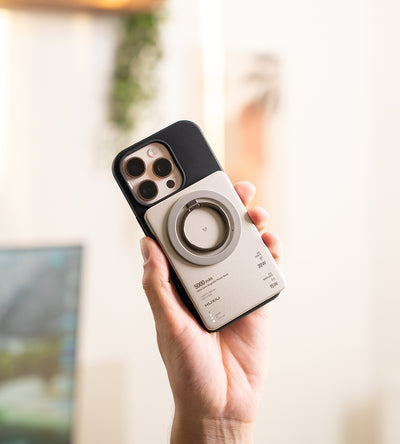 KUXIU B10 Ultra-Slim Magnetic Wireless Power Bank – Titanium