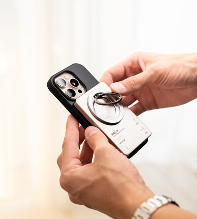 KUXIU B10 Ultra-Slim Magnetic Wireless Power Bank – Titanium