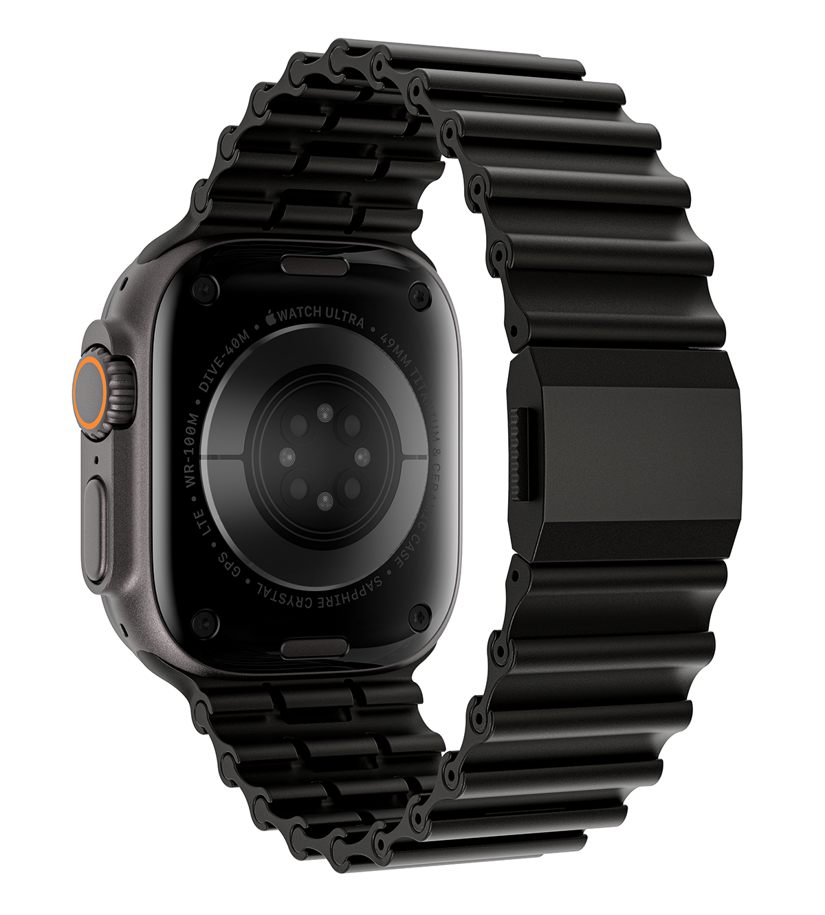 KUXIU Stainless Steel Ocean Band - Black