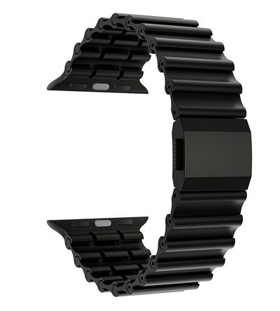 KUXIU Stainless Steel Ocean Band - Black