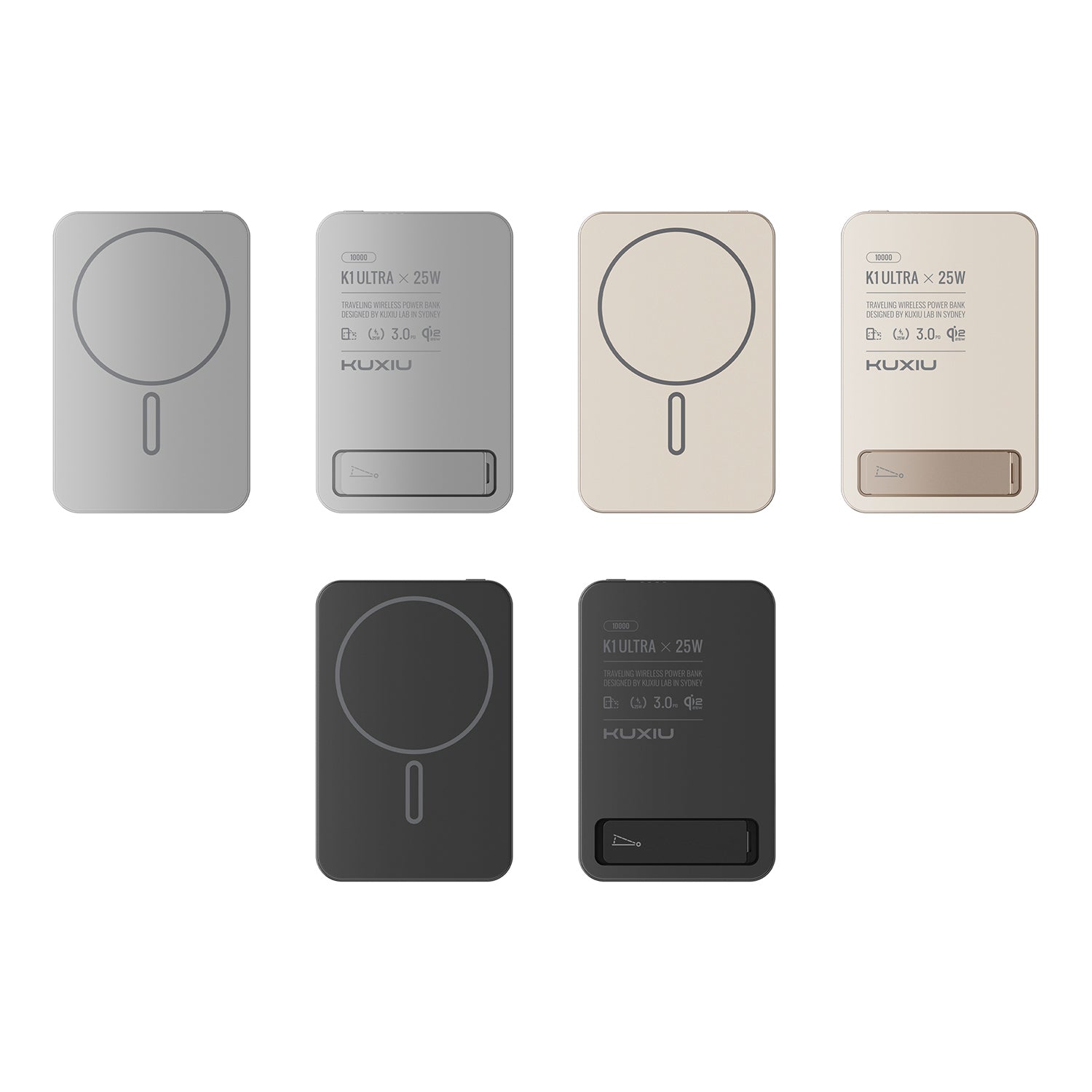 KUXIU K1 Ultra Qi2.2 25W Fast Charging 3-in-1 MagSafe Wireless Power Bank