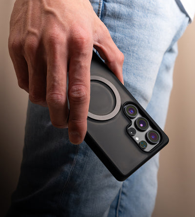 KUXIU MagSafe Flexible Stand Case For Samsung- Black