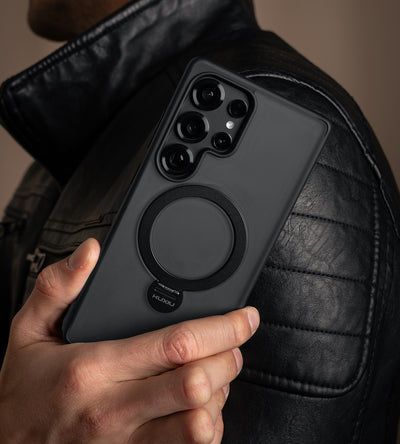 KUXIU MagSafe Flexible Stand Case For Samsung- Black