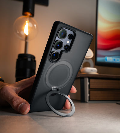 KUXIU MagSafe Flexible Stand Case For Samsung- Black