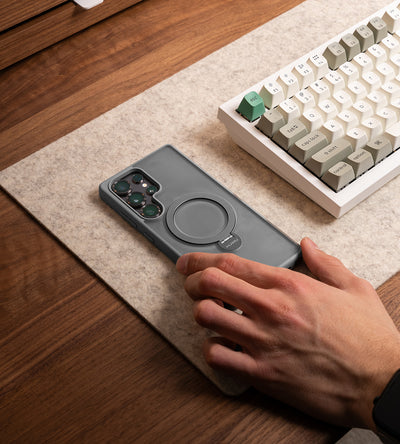 KUXIU MagSafe Flexible Stand Case For Samsung- Gray