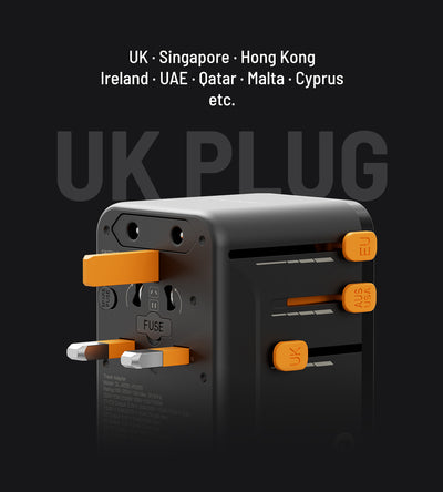 KUXIU 100W Universal Travel Adapter with Smart Display