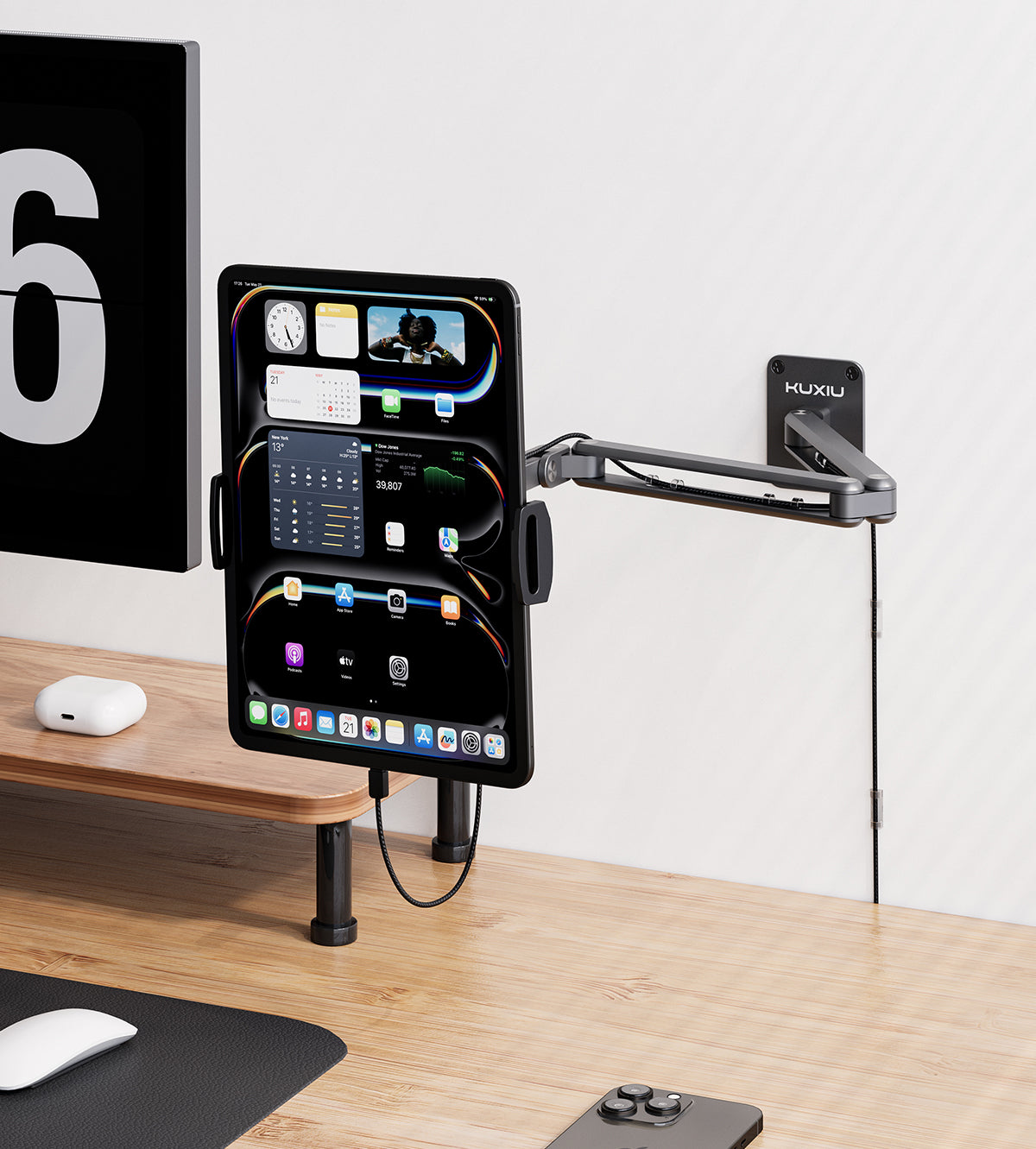 Holder Arm Wall Mount For Phone LANDLINE DESK WALL-MOUNT