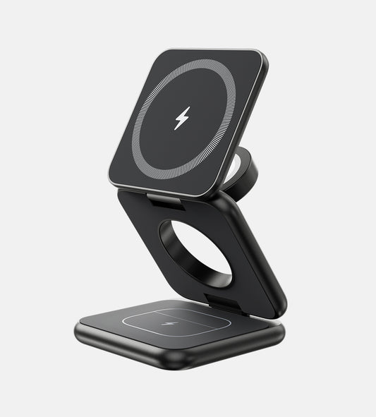 KUXIU X40 3-in-1 Foldable Magnetic Wireless Charging Station 1200