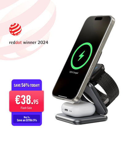 Flash Sale · X40 3-in-1 MagSafe Foldable Wireless Charging Stand