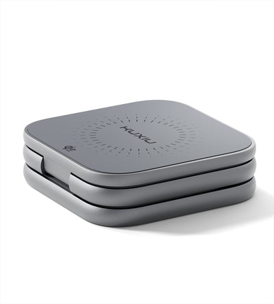 KUXIU X40 Turbo Qi2.2 Certified 25W 3-in-1 MagSafe Foldable Wireless Charging Stand - Gray
