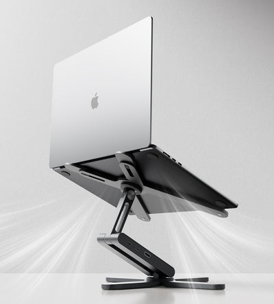 KUXIU X53 Mini Ergonomic Laptop Stand with Built-in 8-in-1 Hub
