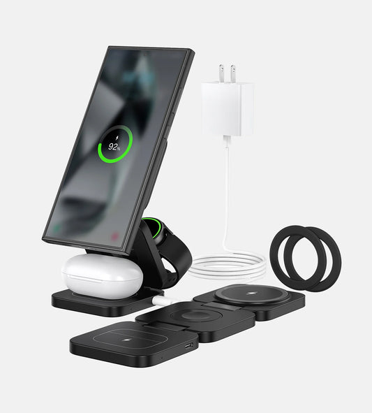 KUXIU X55 Ultra 3-In-1 Foldable Magnetic Wireless Charging Station for Samsung 1200